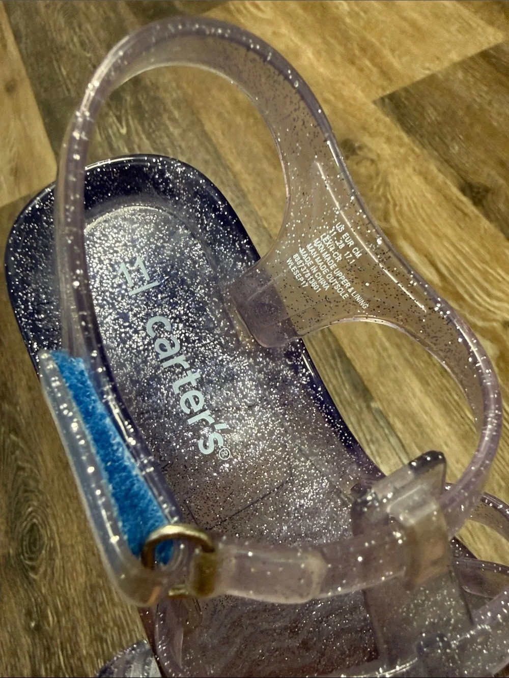 Carter's Sparkle Jelly Sandals - Lavender Glitter